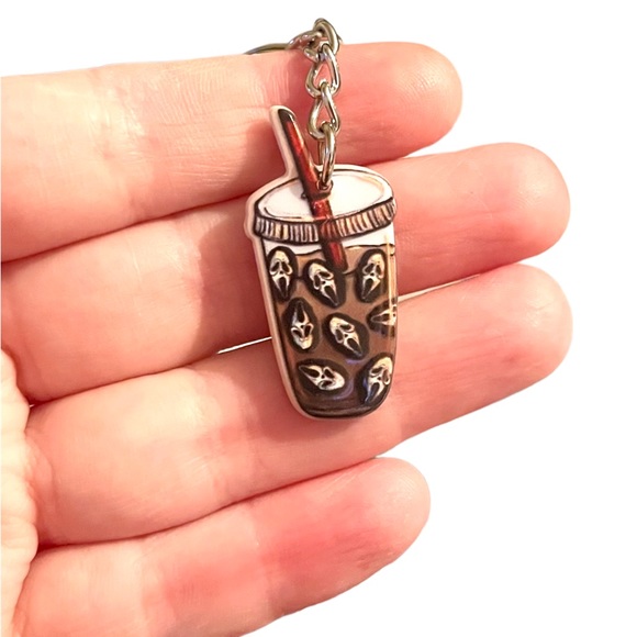 Horror Coffee/Latte Keychains - Freddy - Ghostface - Michael Myers & Jason - Picture 3 of 4